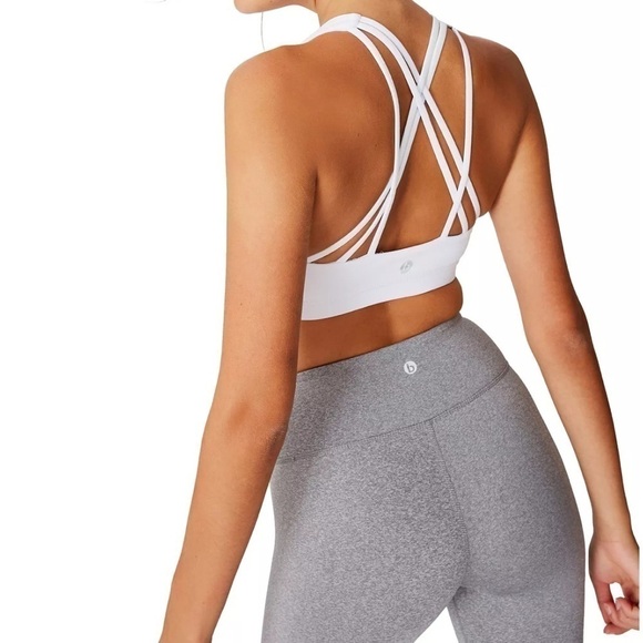 NWT - Cotton On Body Women's Strappy Sports crop bra neon orchid texture - Picture 14 of 14